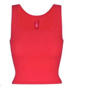 skims red tank top